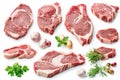 Tender fresh rib eye steak background