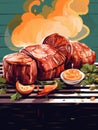 Tender Grilled Pork Ribs