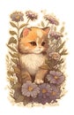 Tender Kitties with Flowers: A Whirlwind of Emotions in Every Soft Fluffball