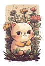 Tender Kitties with Flowers: A Whirlwind of Emotions in Every Soft Fluffball