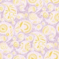 Tender light feminine colors paisley seamless pattern Royalty Free Stock Photo