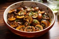 Tender Marinated mushrooms. Generate Ai