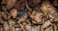 Pieces of fried pork Royalty Free Stock Photo