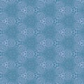 Tender pastel teal background with effect knitted lace