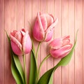 tender pink tulips. Concept of gratitude or festivities GENERATIVE AI, GENERATIVE, AI,