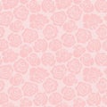 Tender Seamless pattern with roses on a light pink background Royalty Free Stock Photo