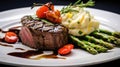tender steak on white Royalty Free Stock Photo