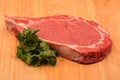 Tenderized Steak on a Wooden Cutting Board Royalty Free Stock Photo