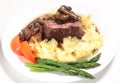 Tenderloin steak meal Royalty Free Stock Photo