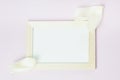 A tenderness white frame on the pink background. A tenderness white frame with the petals Royalty Free Stock Photo