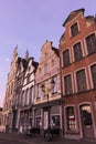 Tenement houses in Mechelen in Belgium