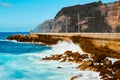 Tenerife. Canary Islands. Ocean on a summer day. Seaside resort.