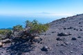 Tenerife and La Gomera viewed from Pico de la Nieve at La Palma, Canary islands, Spain