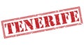 Tenerife red stamp Royalty Free Stock Photo
