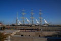 Krusenstern four-masted barque, Russian sail training ship Royalty Free Stock Photo