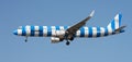 Tenerife, Spain January 16 st, 2024. Boeing 737 MAX 8 Norwegian Airlines flies in the blue sky