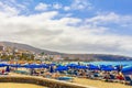 Beach Playa de Las Vistas Canary Spanish island Tenerife Africa Royalty Free Stock Photo