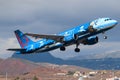 Brussels A330  at Tenerife South airport. Royalty Free Stock Photo