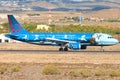 Brussels A330  at Tenerife South airport. Royalty Free Stock Photo