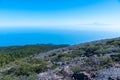 Tenerife viewed from Pico de la Nieve at La Palma, Canary islands, Spain