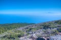 Tenerife viewed from Pico de la Nieve at La Palma, Canary islands, Spain