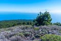 Tenerife viewed from Pico de la Nieve at La Palma, Canary islands, Spain