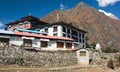 Tengboche - Buddhist Tibetan Monastery in Khumbu Royalty Free Stock Photo