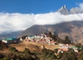 Tengboche Monastery Khumbu valley Nepal Himalayas Royalty Free Stock Photo