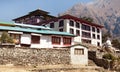 Tengboche Monastery, the best monastery in Khumbu valley Royalty Free Stock Photo