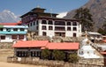 Tengboche Monastery, the best monastery in Khumbu valley Royalty Free Stock Photo