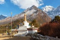 Tengboche monastery. Everest base camp trekking. Royalty Free Stock Photo