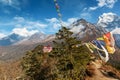 Tengboche monastery. Everest base camp trekking. Royalty Free Stock Photo