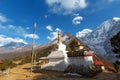 Tengboche monastery. Everest base camp trekking. Royalty Free Stock Photo