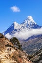 Majestic Ama Dablam peak in Himalaya, Nepal