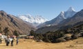 Tengboche village in Nepal on the way to Everest Base Camp Royalty Free Stock Photo