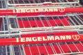 Tengelmann shopping carts Royalty Free Stock Photo