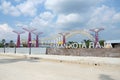 TENGGARONG/INDONESIA - FEBRUARY 8, 2016: Taman Kota Raja Tenggarong signage near Mahakam river in Kutai Kartanegara, East
