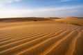 Tengger Desert, Inner Mongolia, China Royalty Free Stock Photo
