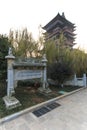 Tengwang Pavilion in Nanchang at sunset, one of the four famous towers in south China