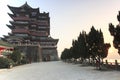 Tengwang Pavilion in Nanchang at sunset, one of the four famous towers in south China