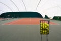 Tenis court and balls