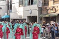 Tenjin Festival in Osaka with thousand of attendant and spectator. Royalty Free Stock Photo