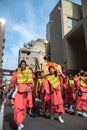 Tenjin Festival in Osaka with thousand of attendant and spectator. Royalty Free Stock Photo