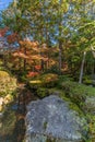 Tenjuan Temple pond Garden. Subtemple of Nanzenji. Located in Higashiyama, Kyoto, Japan. Royalty Free Stock Photo