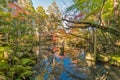 Tenjuan Temple pond Garden. Subtemple of Nanzenji. Located in Higashiyama, Kyoto, Japan. Royalty Free Stock Photo