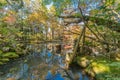 Tenjuan Temple pond Garden. Subtemple of Nanzenji. Located in Higashiyama, Kyoto, Japan. Royalty Free Stock Photo