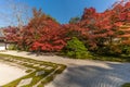 Tenjuan Temple raked gravel Rock Garden. Kyoto, Japan Royalty Free Stock Photo