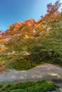 Tenjuan Temple raked gravel Rock Garden. Subtemple of Nanzenji. Located in Higashiyama, Kyoto, Japan. Royalty Free Stock Photo