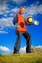 Tenn play soccer Royalty Free Stock Photo