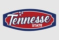 tennesse state with white background